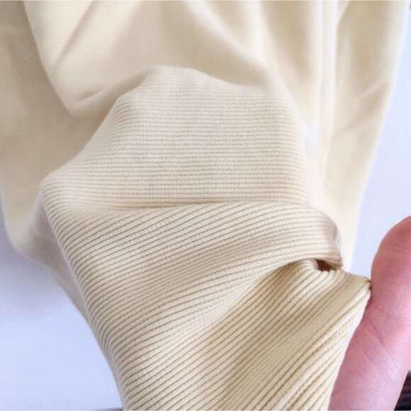 Tommy Bahama Golf Polo Mens L Silk Blend Yellow Ribbed Short Sleeve - Picture 7 of 8